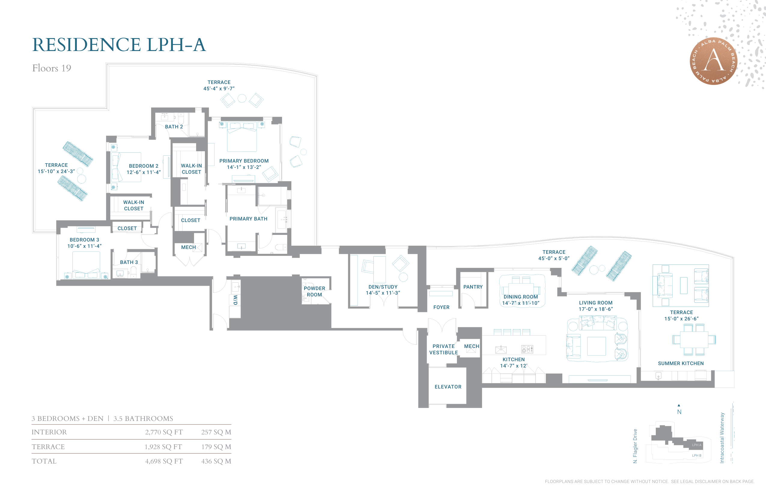 Alba Palm Beach — LPH  - A line Floor 19
