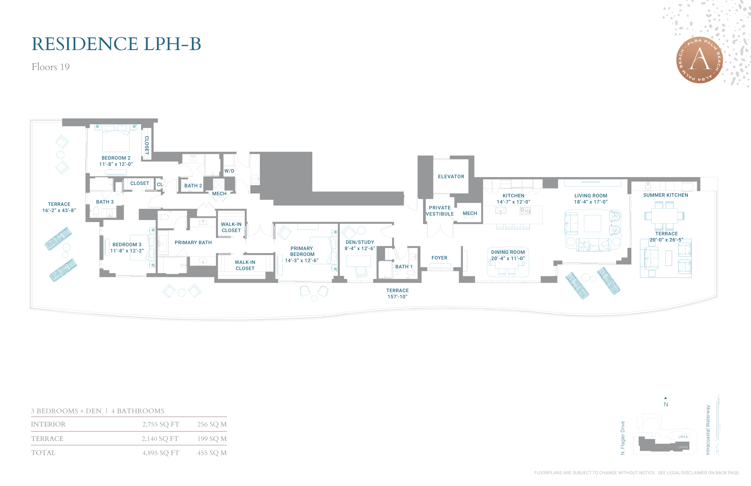 Alba Palm Beach — LPH B-Line Floor 19 ONLY