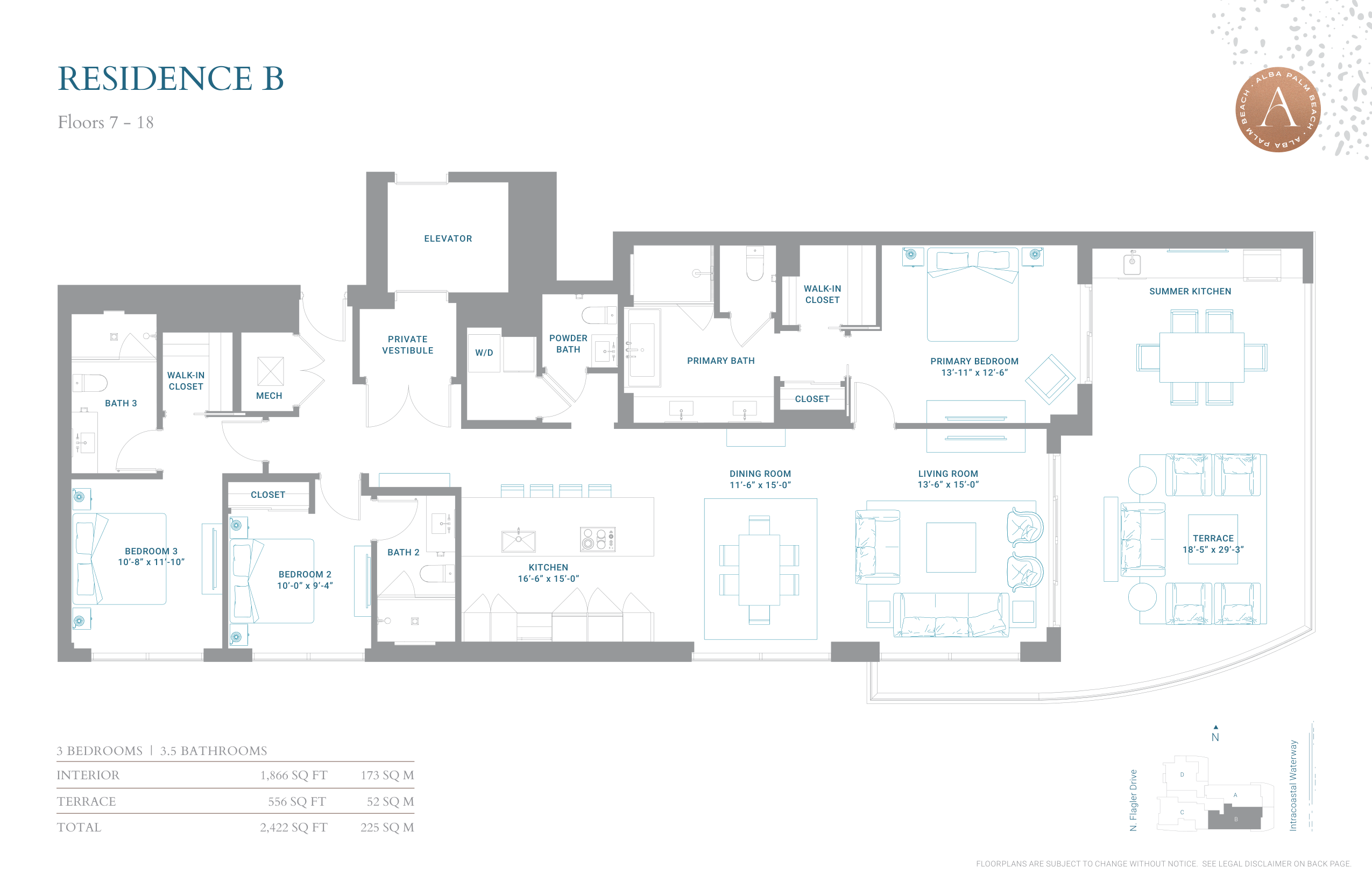Alba Palm Beach — B-Line Floors 7-18