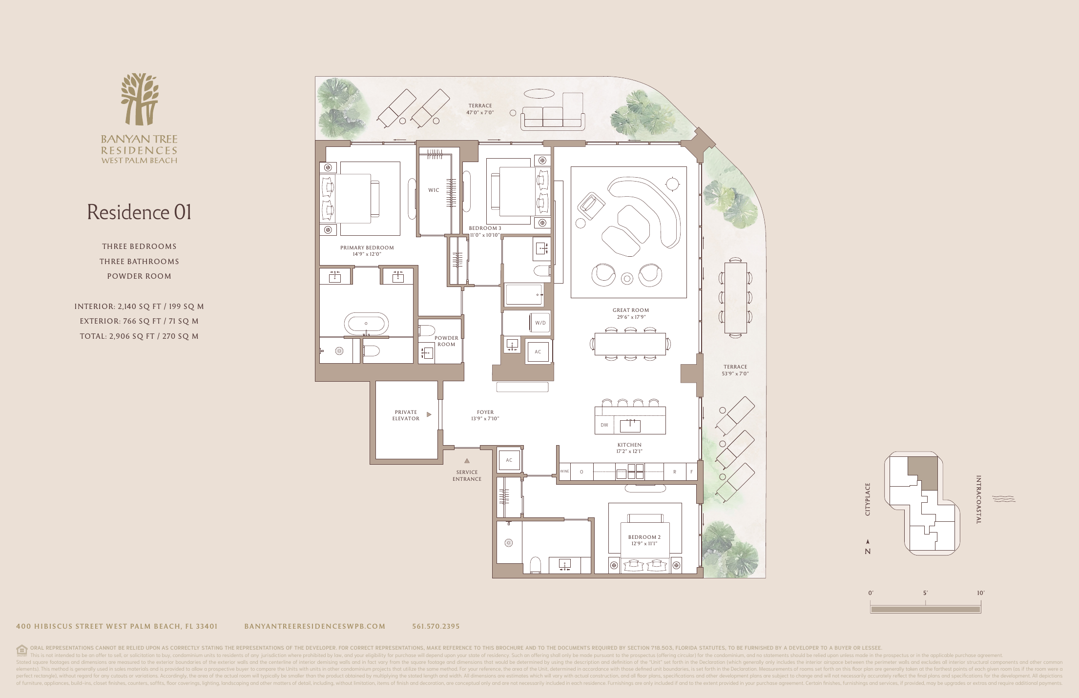 Banyan Tree Residences, West Palm Beach — Residence 01