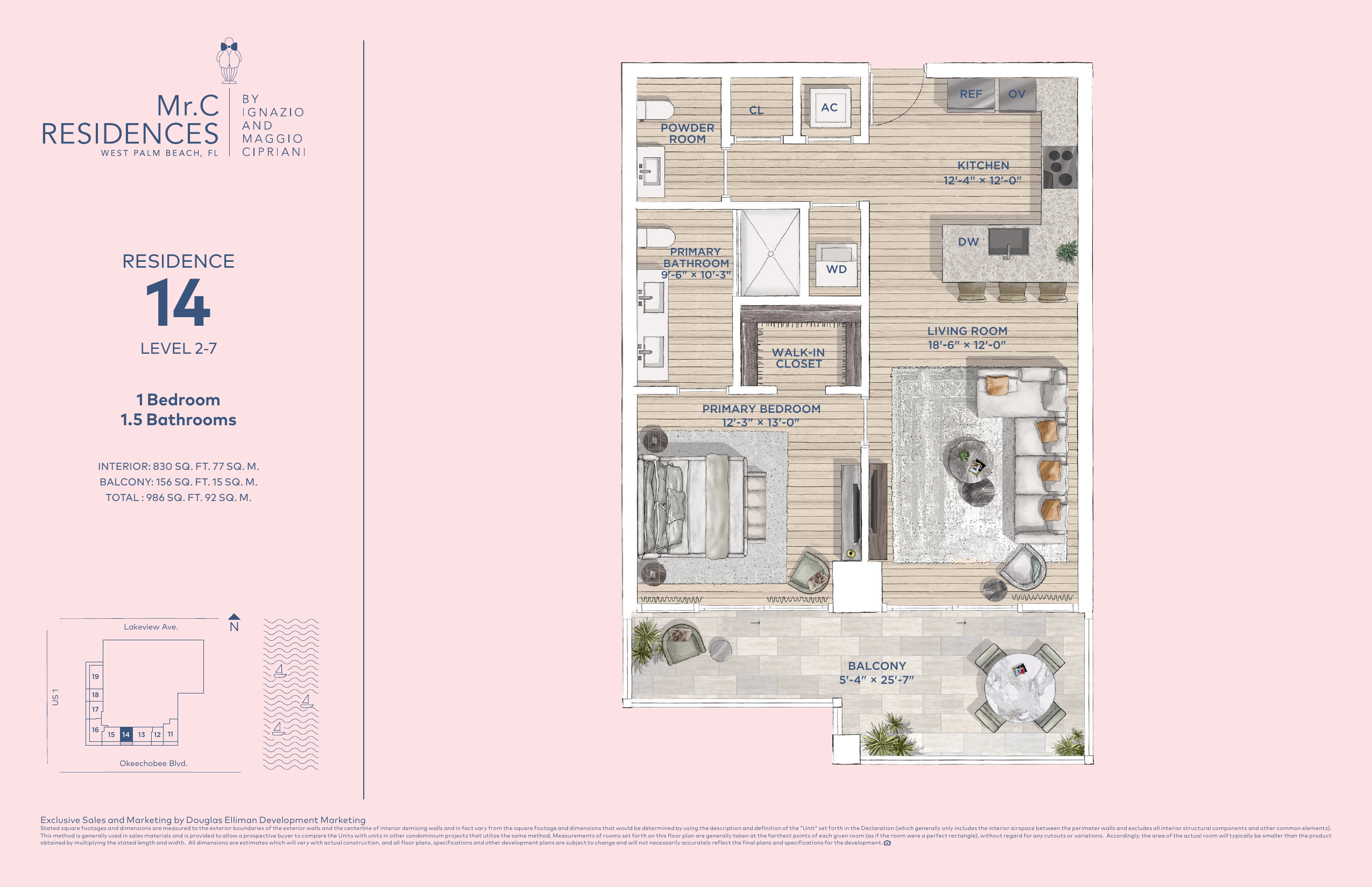 Mr. C Residences — One-Bedroom Residences