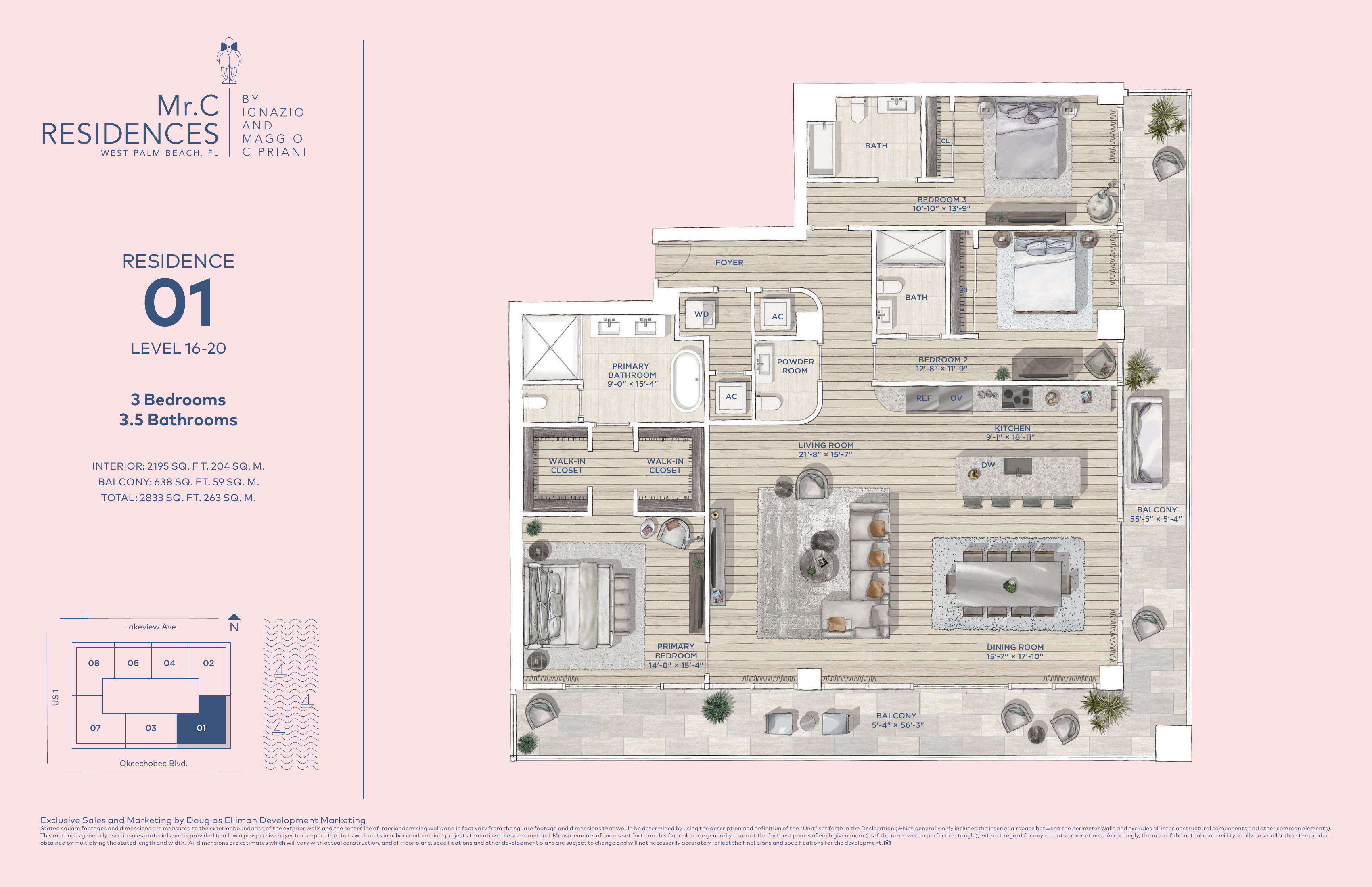 Mr. C Residences — Three-Bedroom Residences
