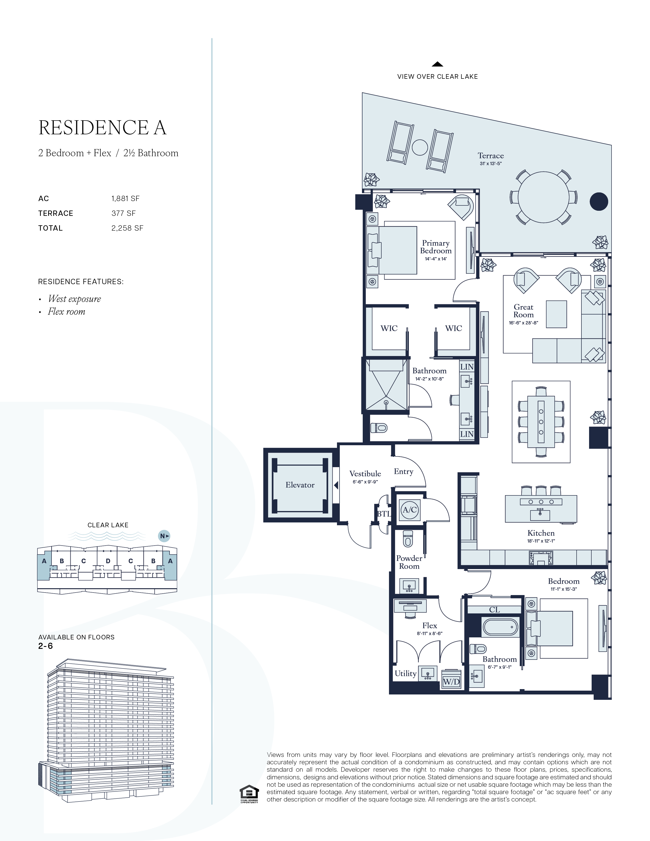The Berkeley — Two-Bedroom Residences
